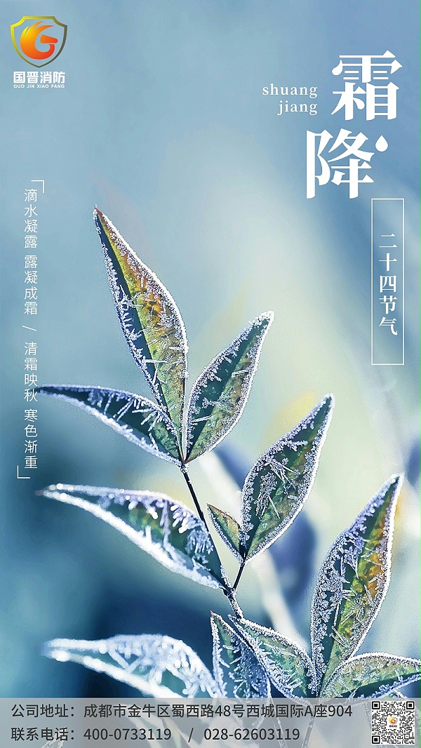 霜降节气祝福手机海报 (1)